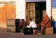 China: Chest makers chat outside their work place, Yarkand, Xinjiang Province